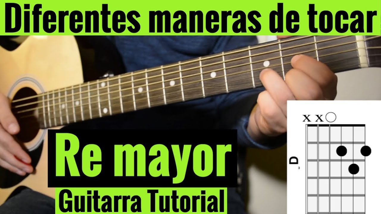 acorde de re en guitarra