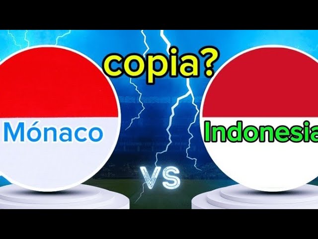 banderas de monaco e indonesia