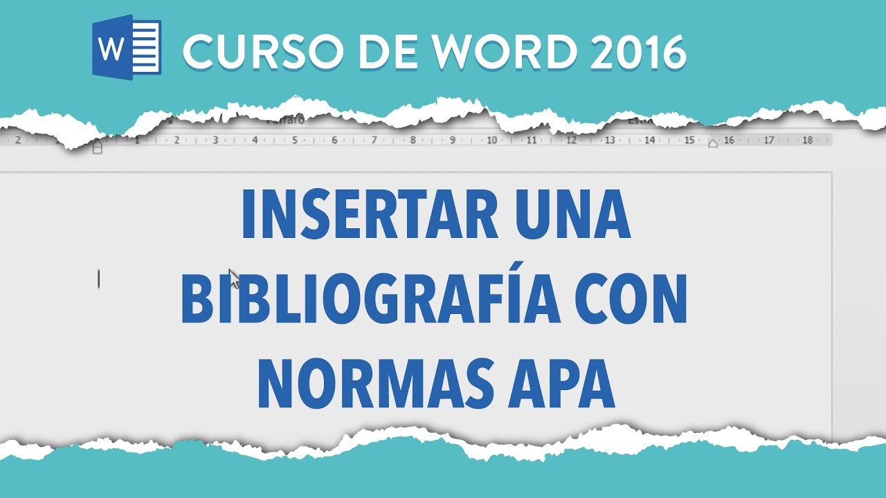 como poner bibliografia en word