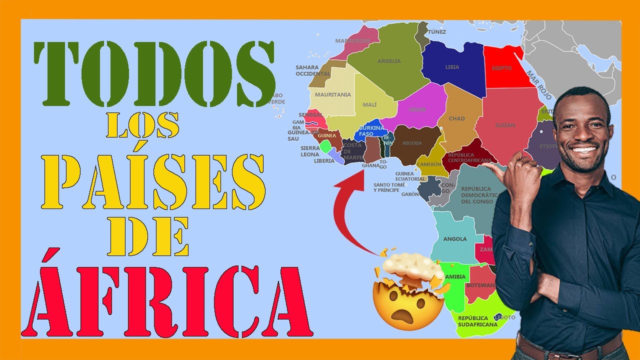 continente africano con division politica y nombres