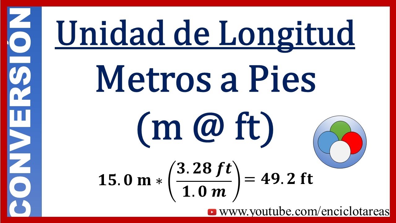 conversion de metros a pies