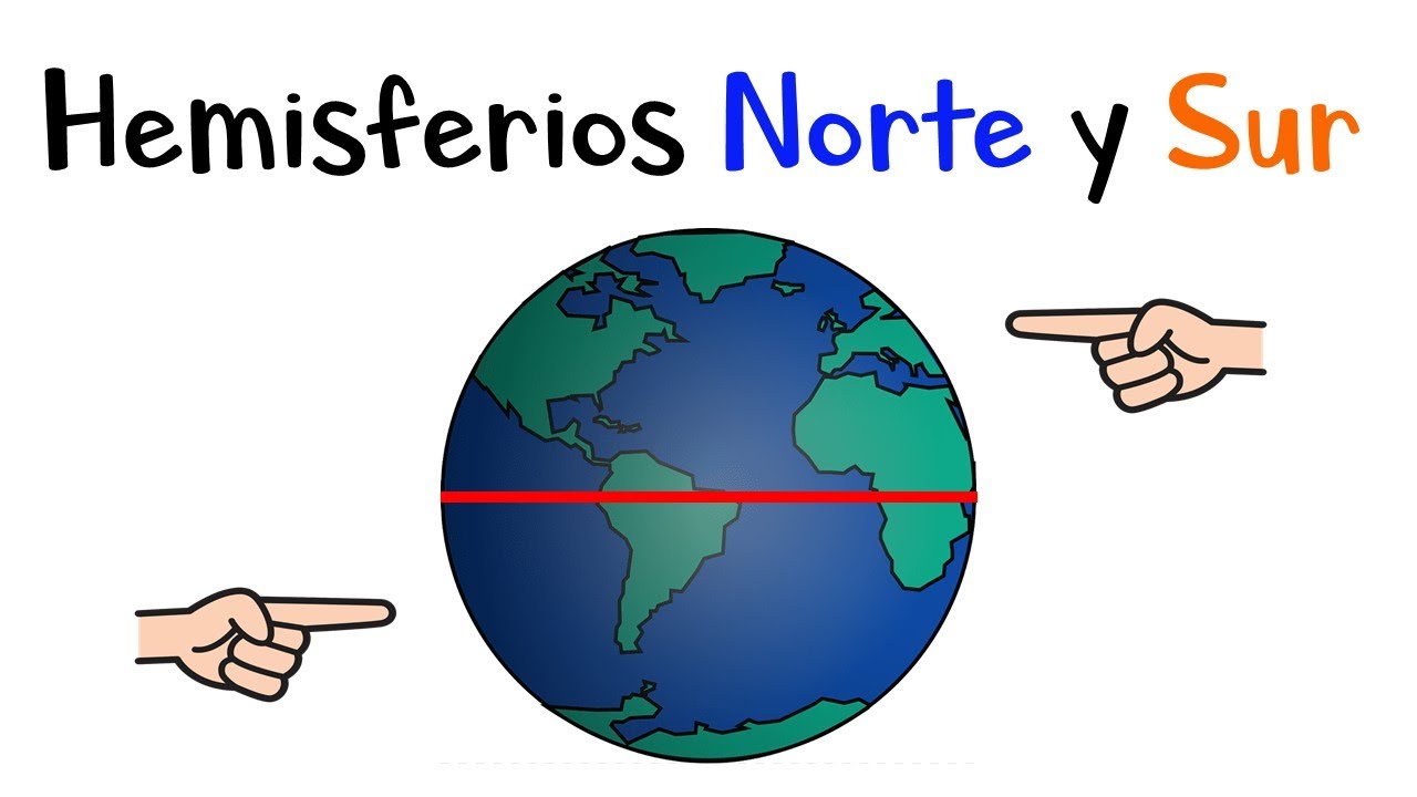 que continentes estan ubicados en los hemisferios norte y sur
