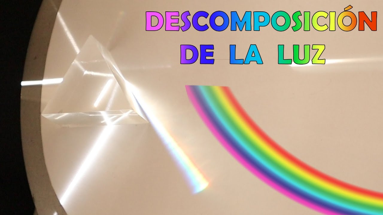 descomposicion de la luz blanca experimento casero