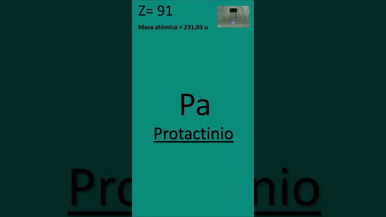 elemento 91 de la tabla periodica