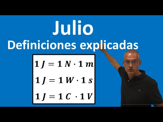 la unidad para medir la energia en el si es