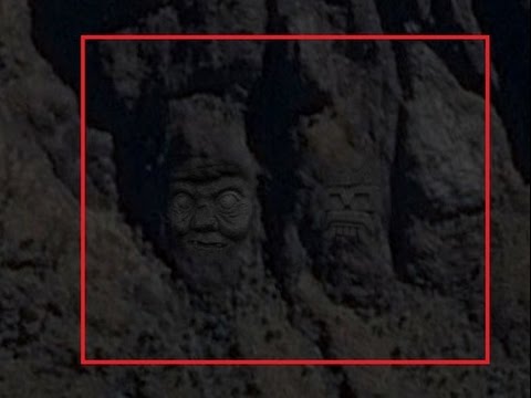 montaña con forma de cara