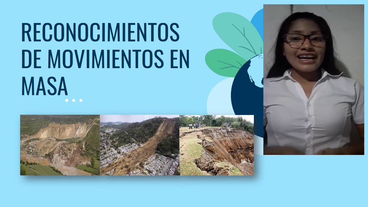 movimiento de masa del material de la superficie