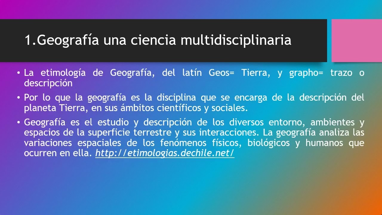 porque la geografía es una ciencia multidisciplinaria