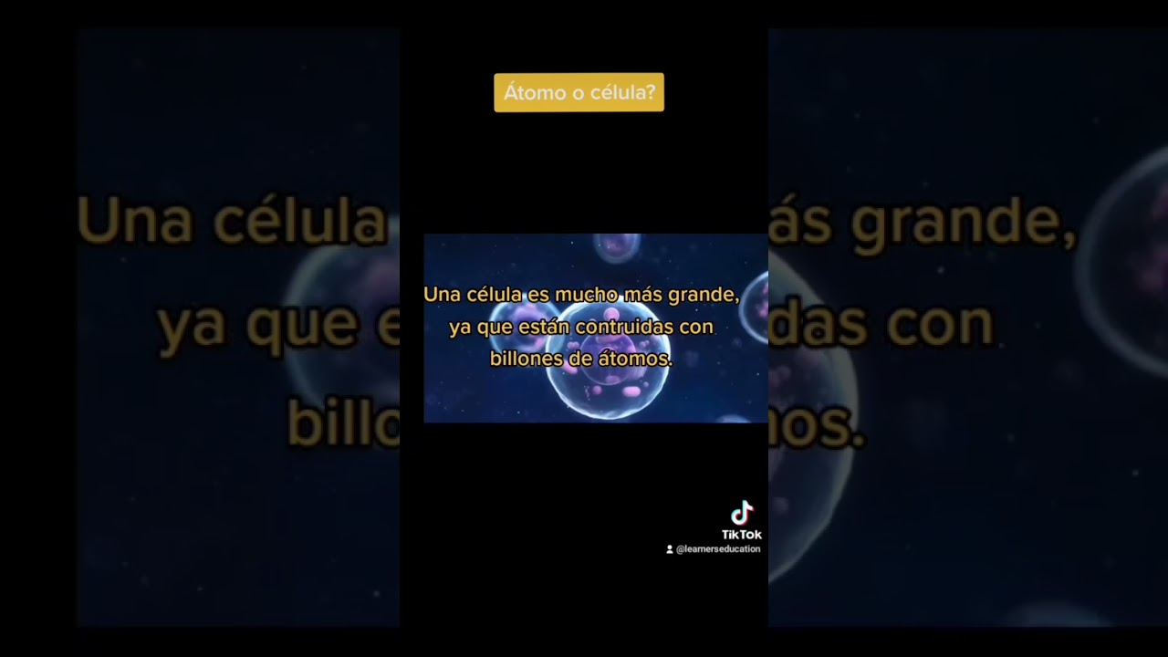 que es mas pequeño una celula o un atomo
