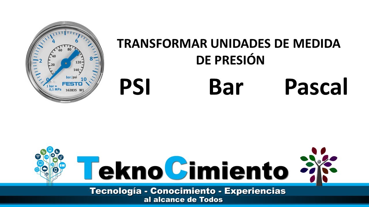 unidades de presion de aire