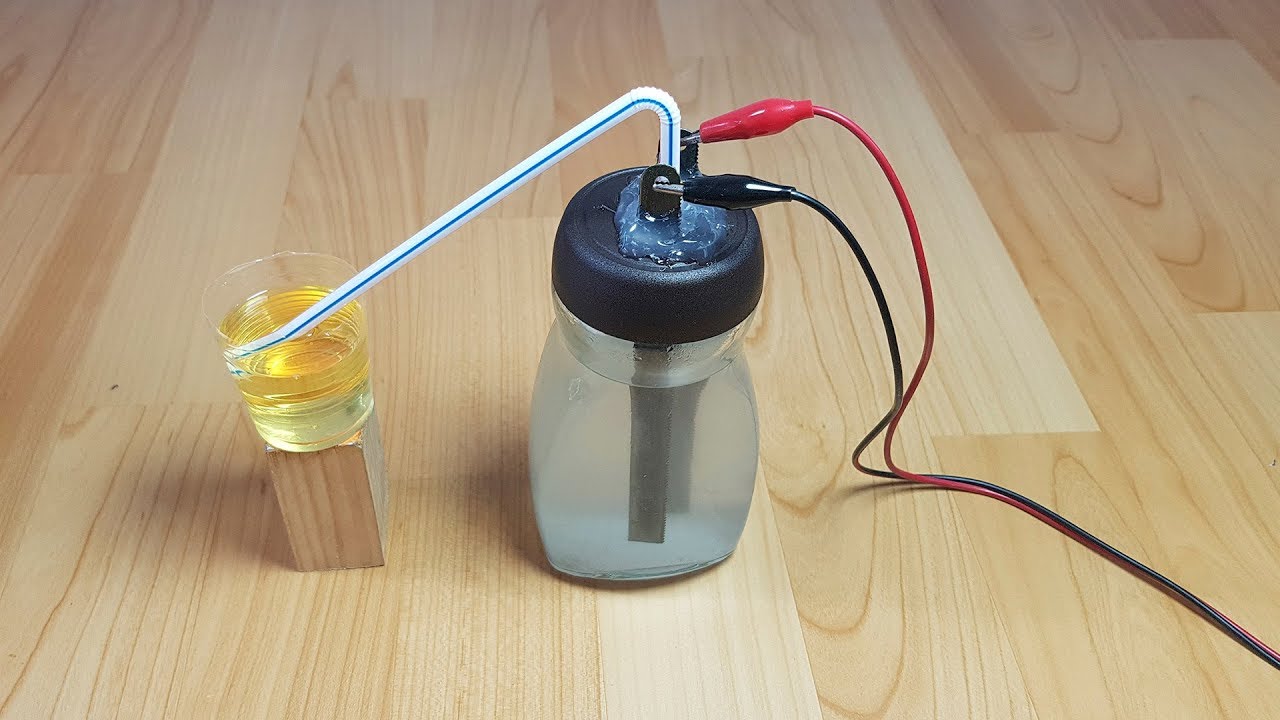 como obtener hidrogeno del agua casero