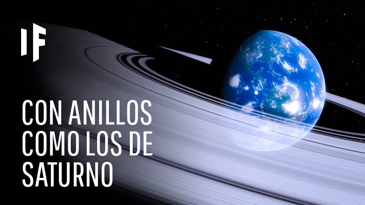 como se veria la tierra con anillos
