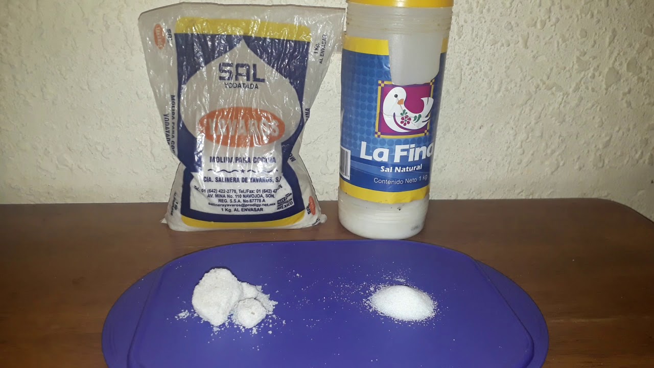 de que esta compuesto la sal