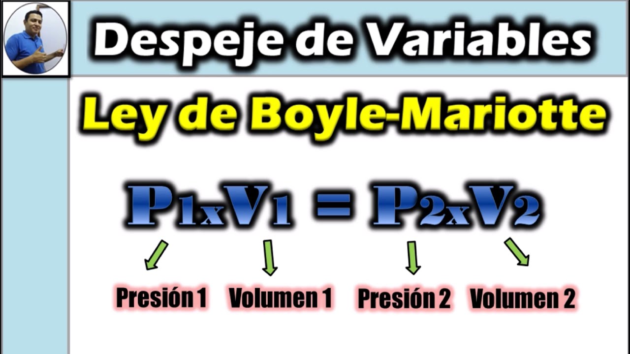 despejes de la ley de boyle