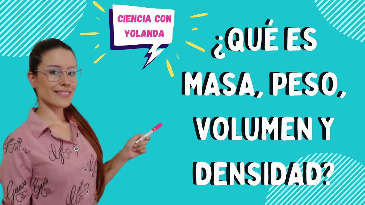 diferencia entre volumen y masa