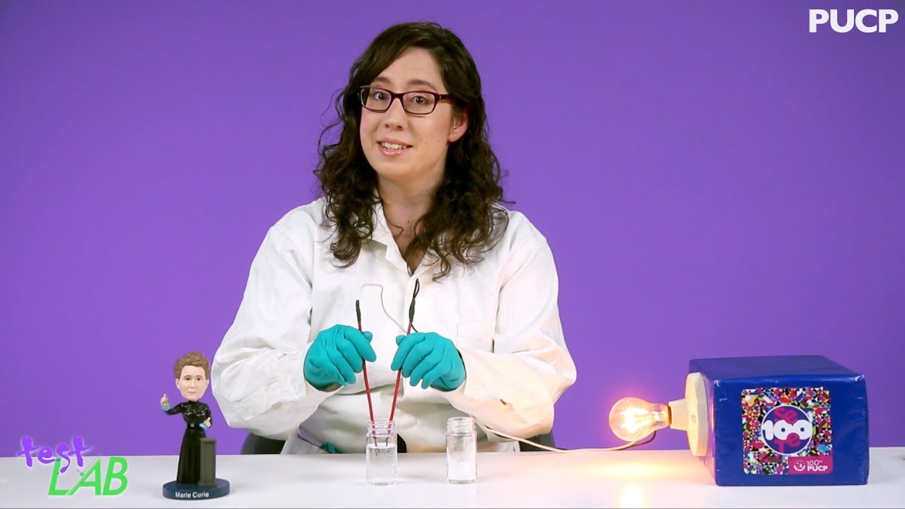 experimento agua salada conductor electricidad