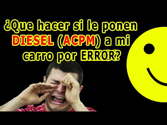 que pasa si le pongo diesel a mi carro