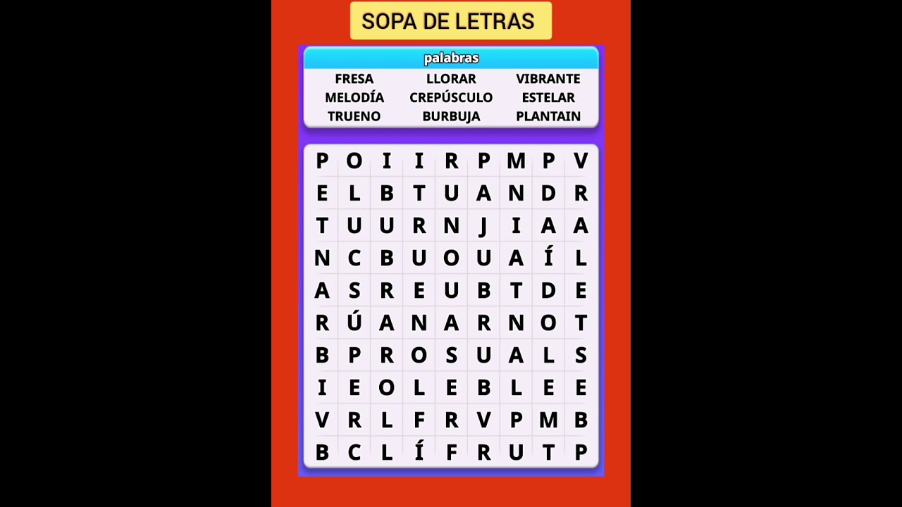 sopa de letras sobre derivados del petroleo