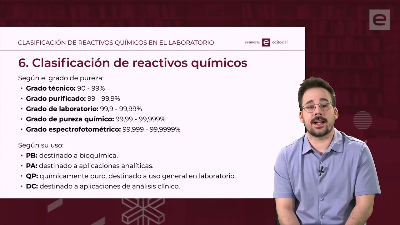 tipos de reactivos quimicos que existen