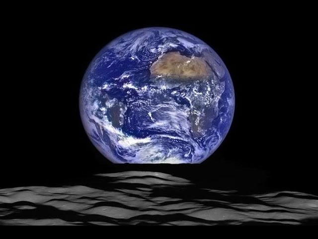 vista de la tierra desde la luna