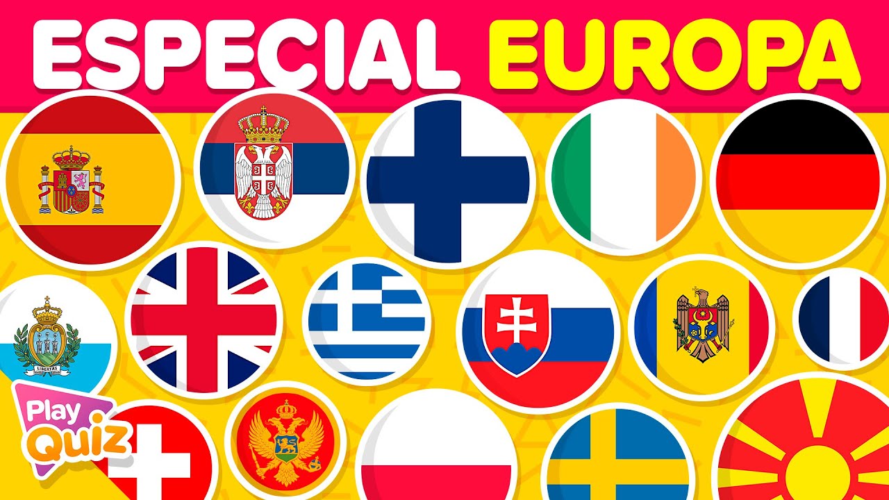 banderas del continente de europa