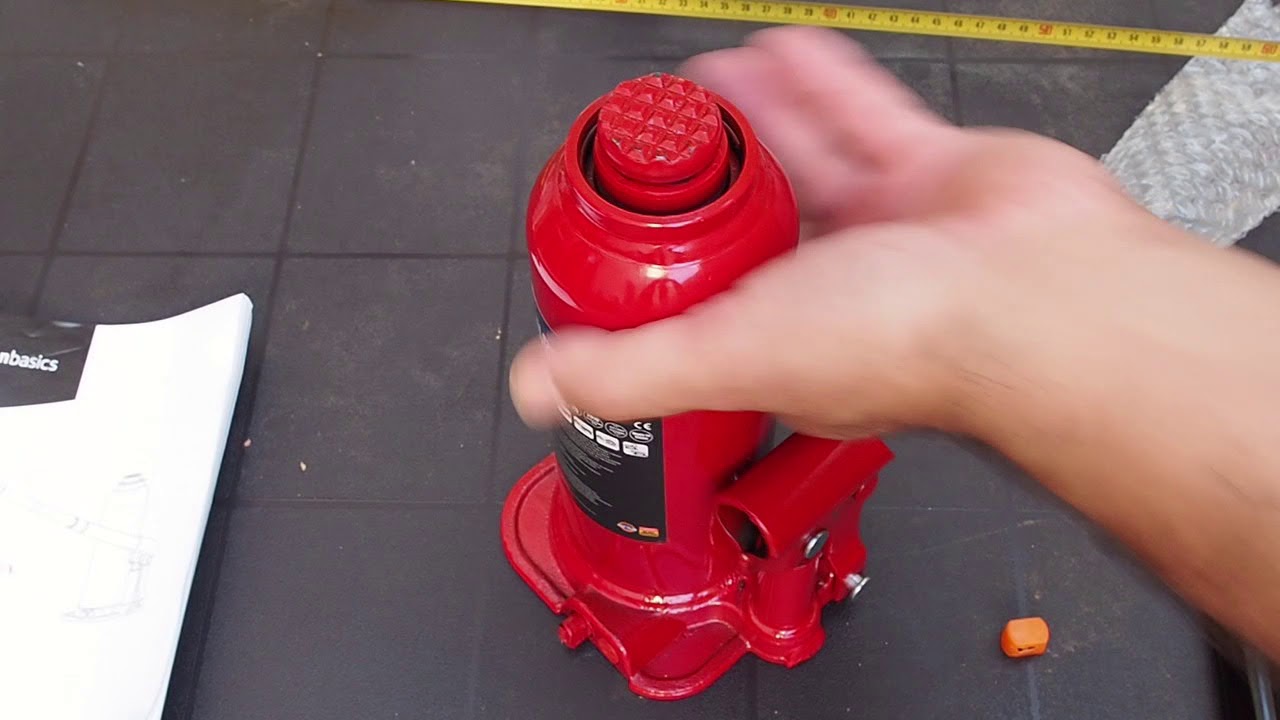 como funciona el gato hidraulico de botella