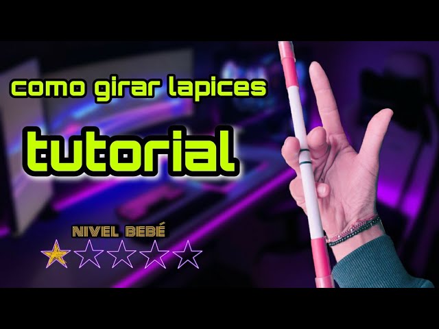 como girar un lapiz en los dedos