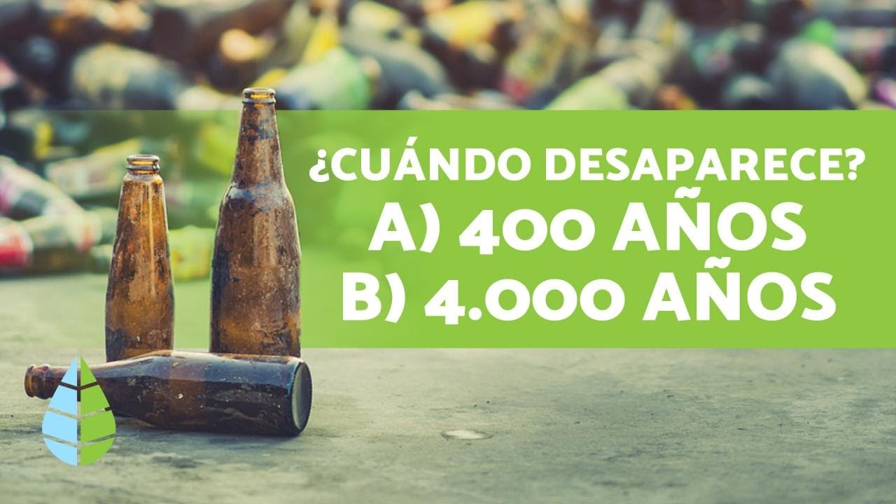 cuanto tiempo tarda en degradarse el vidrio