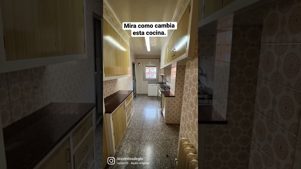 ines esta cambiando el suelo de su cocina