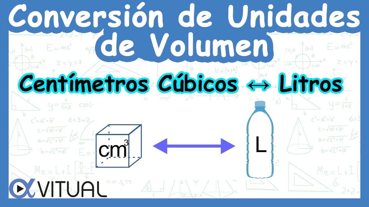 como calcular cm3 a litros