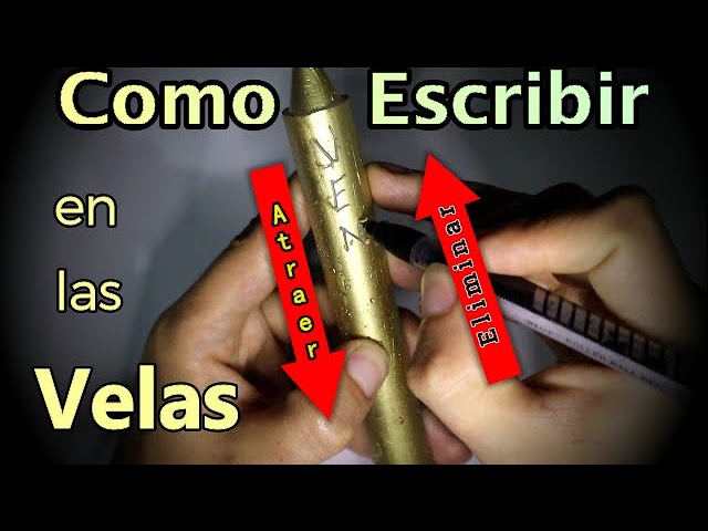 como se escribe el nombre en la vela para atraer