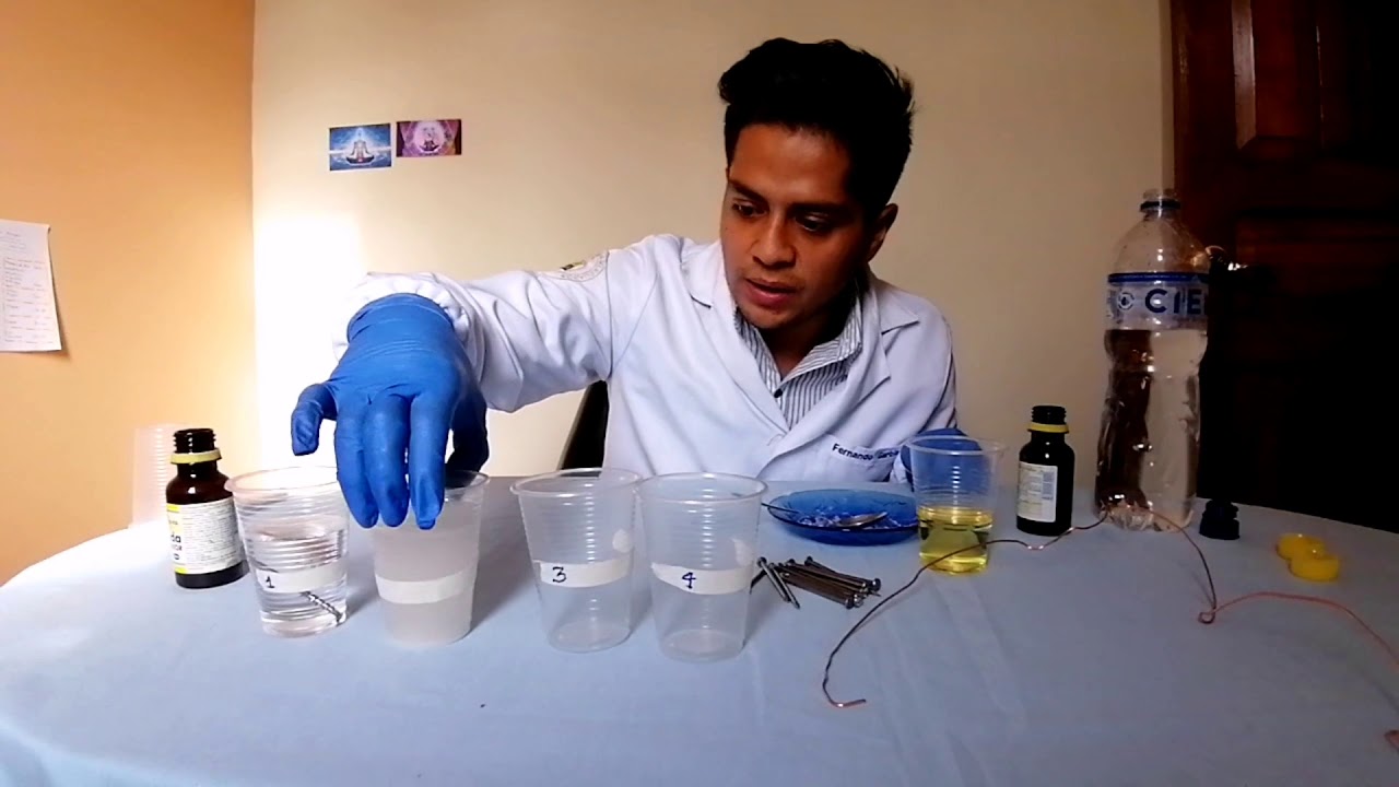 experimento de corrosion con clavos