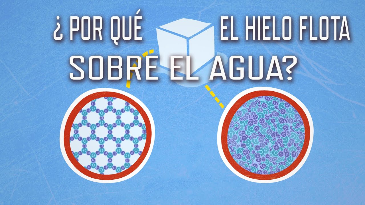 porque el agua es mas densa que el hielo