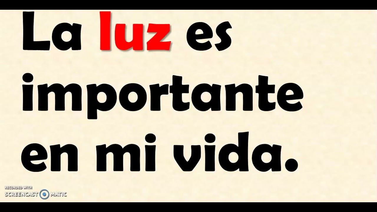 porque es importante la luz en mi vida