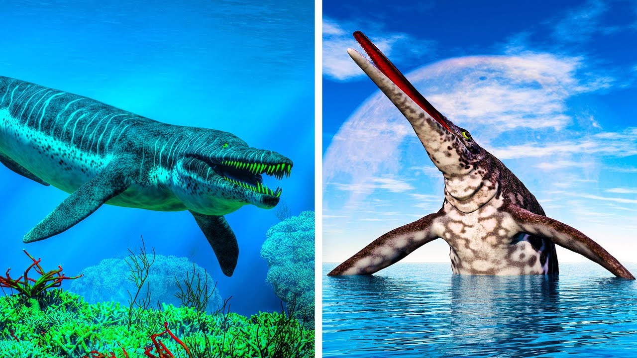 nombres de los dinosaurios marinos